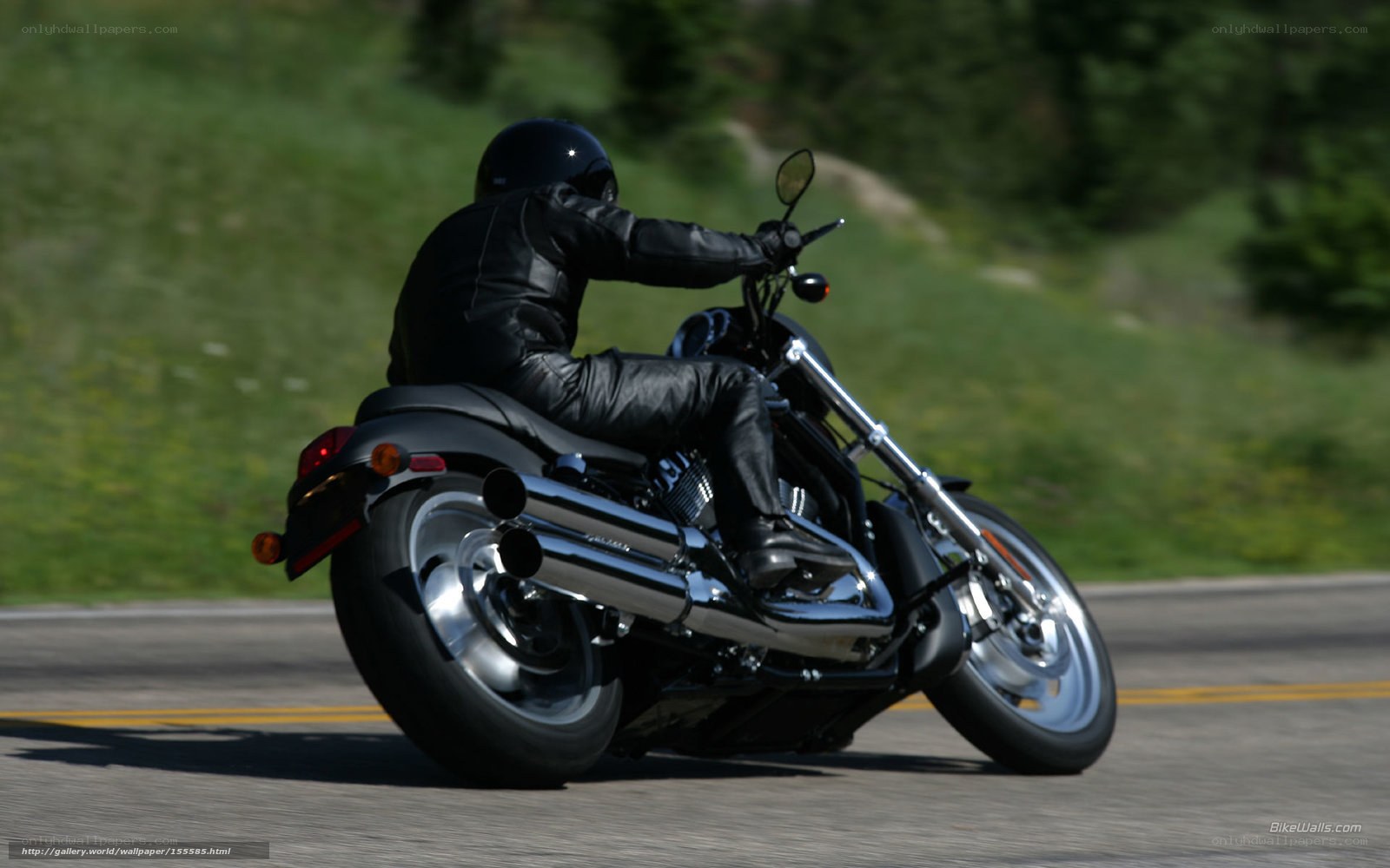 motorcycle rider on a road