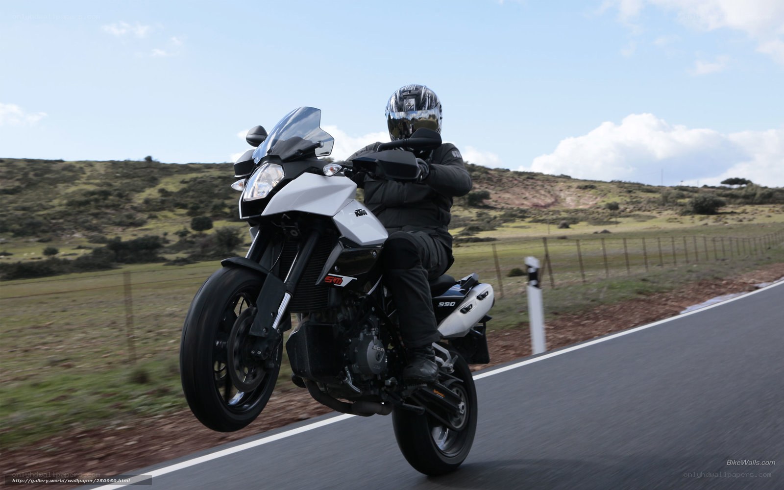 motorcycle rider on a road
