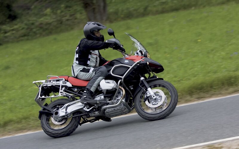 Motorcycle rider on a road