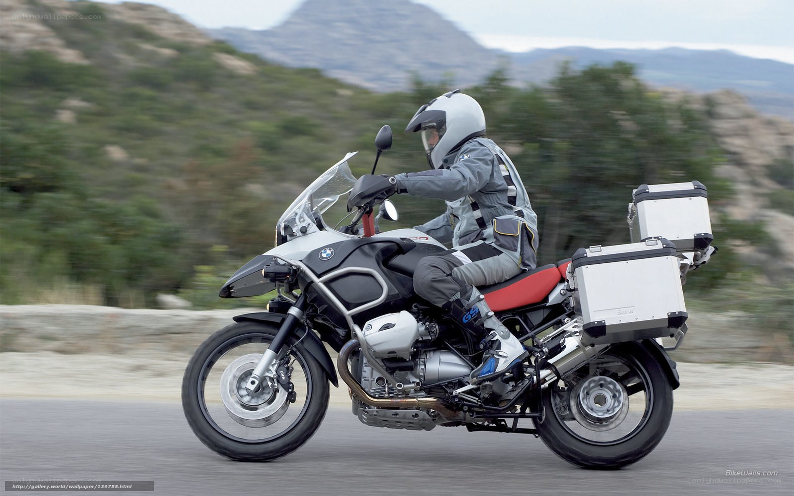 motorcycle rider on a scenic road