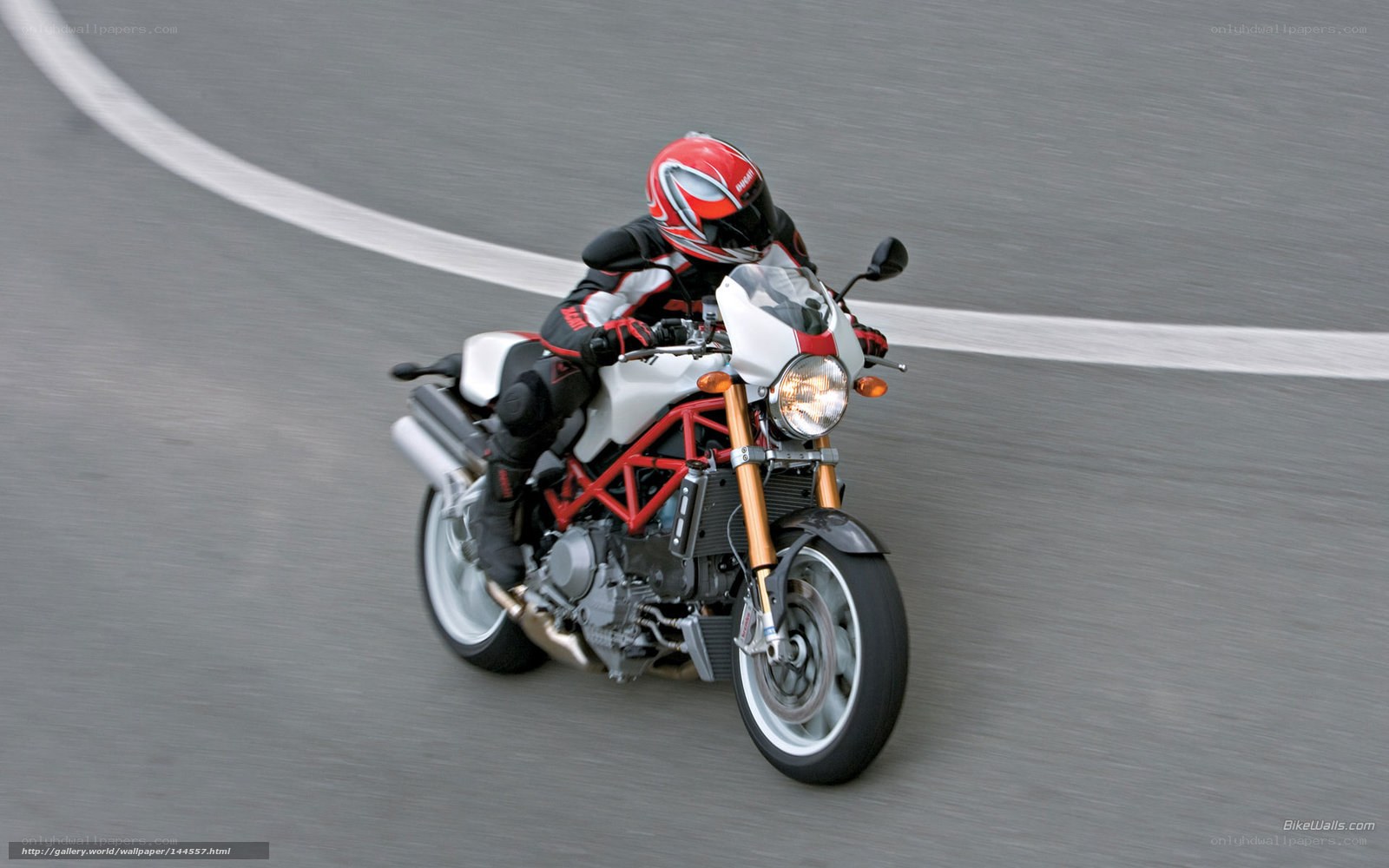 motorcycle rider on a track