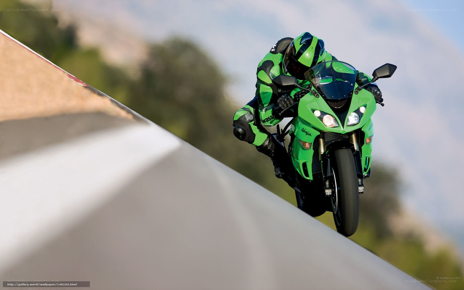 motorcycle rider on a track