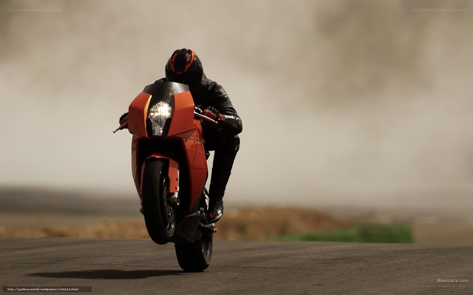 motorcycle rider on a track