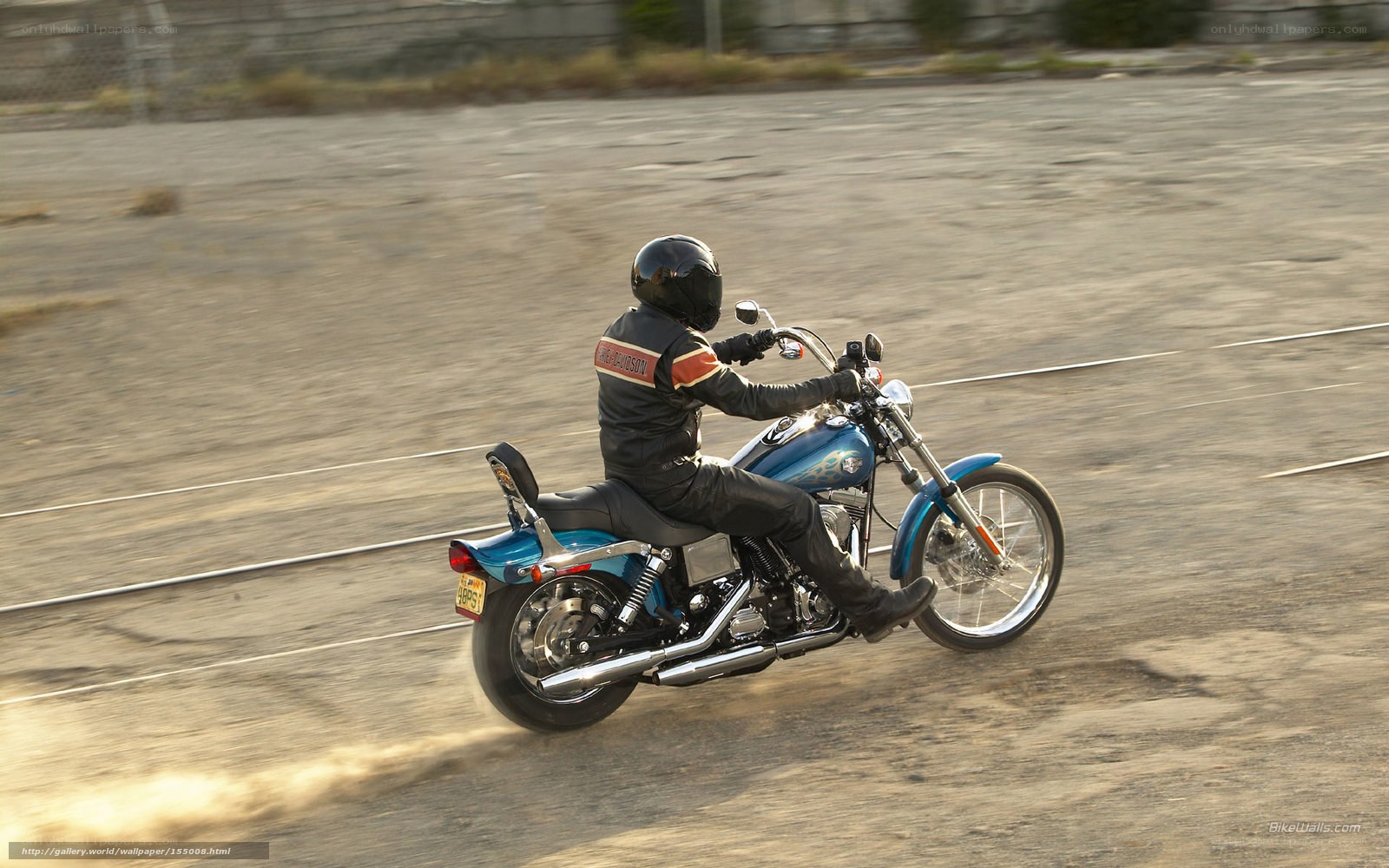 Motorcycle rider on a track