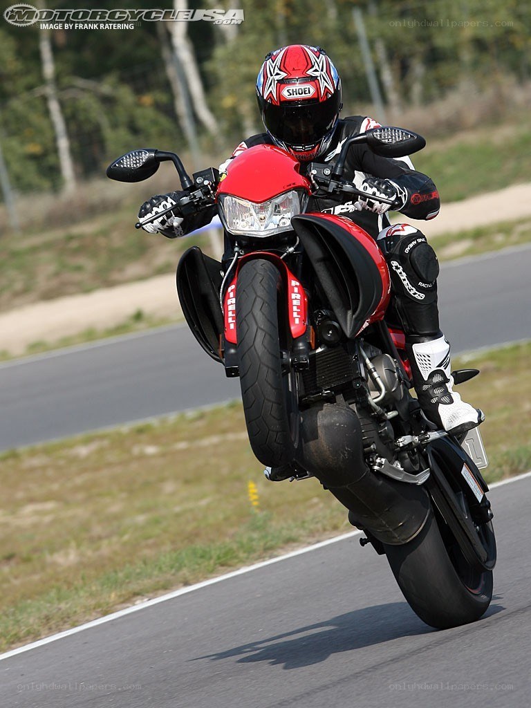 Motorcycle rider on a track