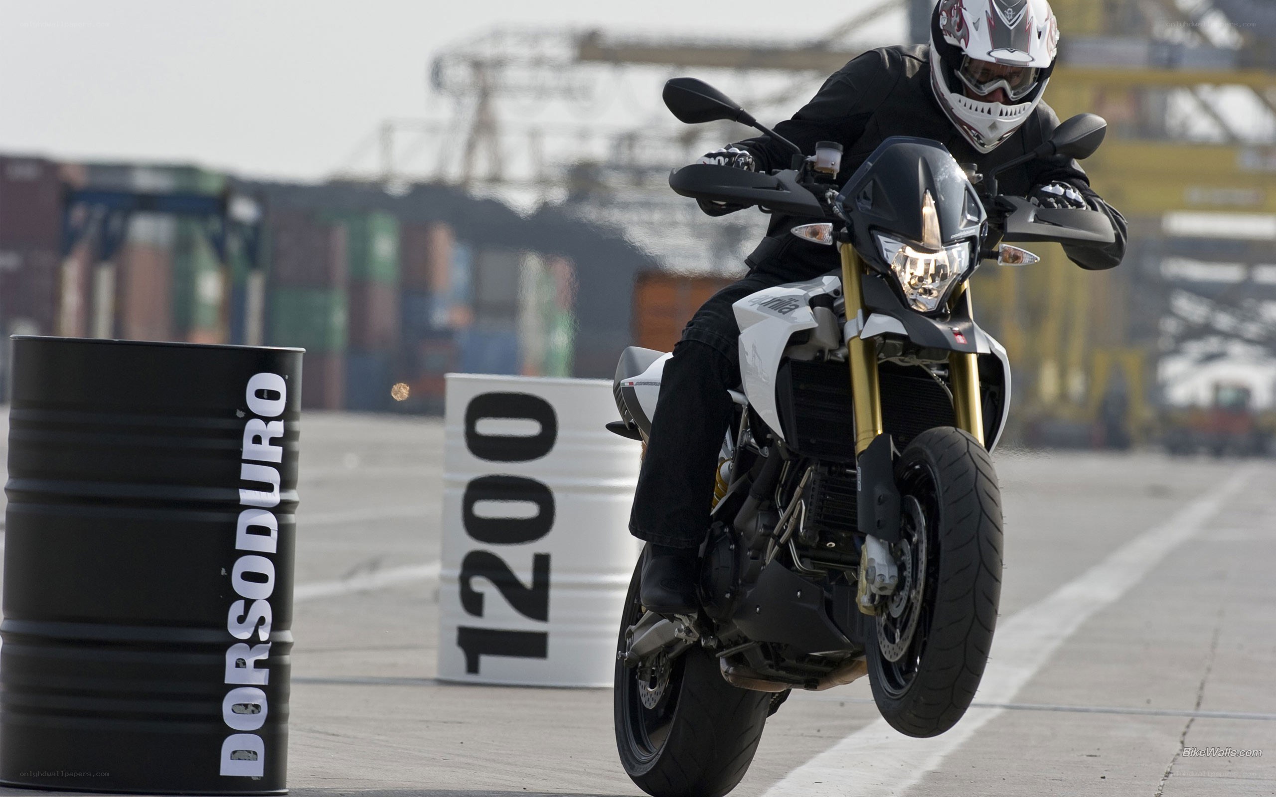 Motorcycle rider on a track
