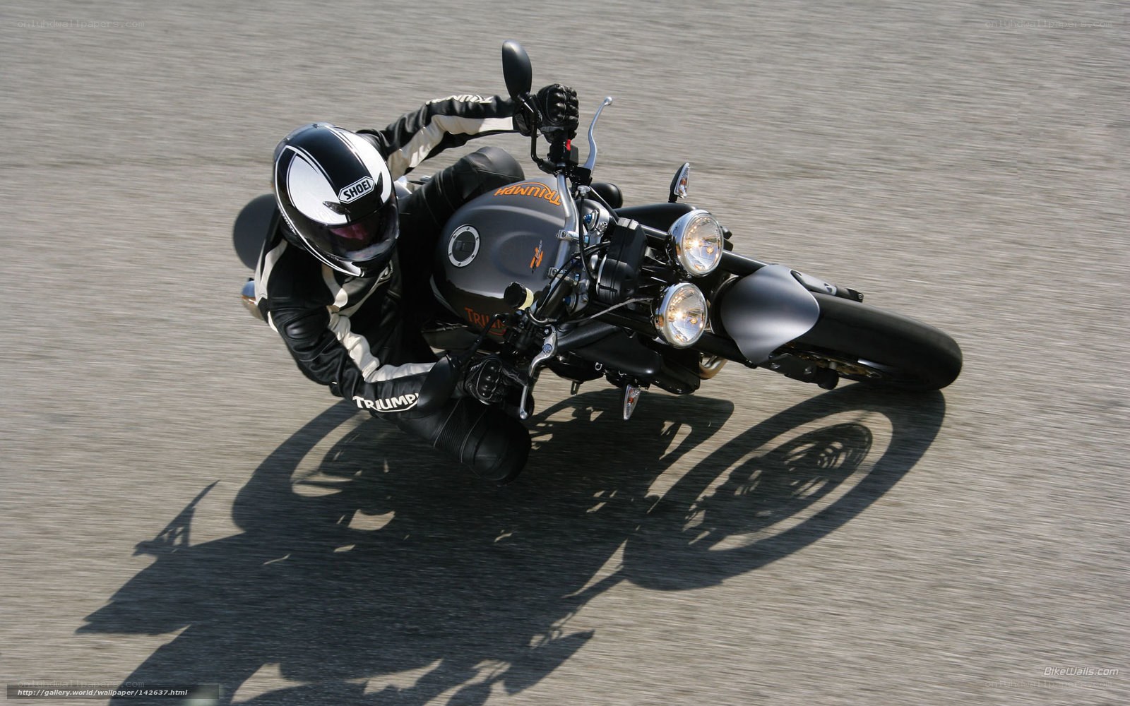 motorcycle rider on a track