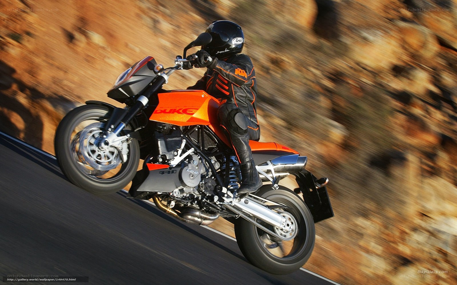 motorcycle rider on a winding road