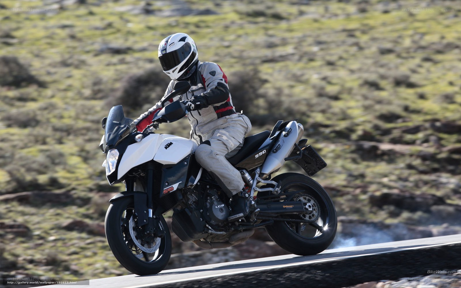 motorcycle rider on a winding road