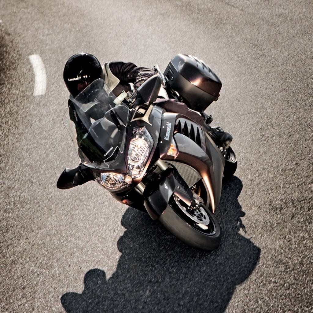 motorcycle rider on asphalt