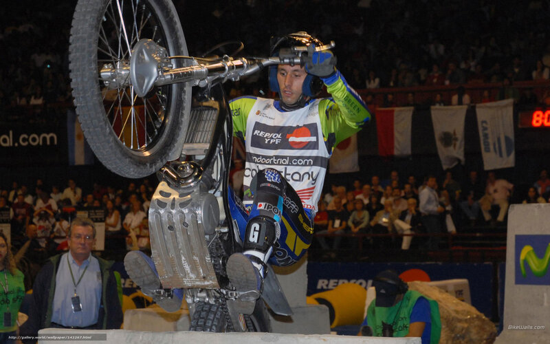 Motorcycle Rider on Bike