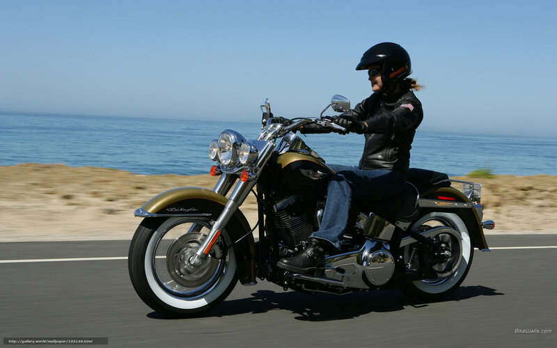 Motorcycle rider on coastal road