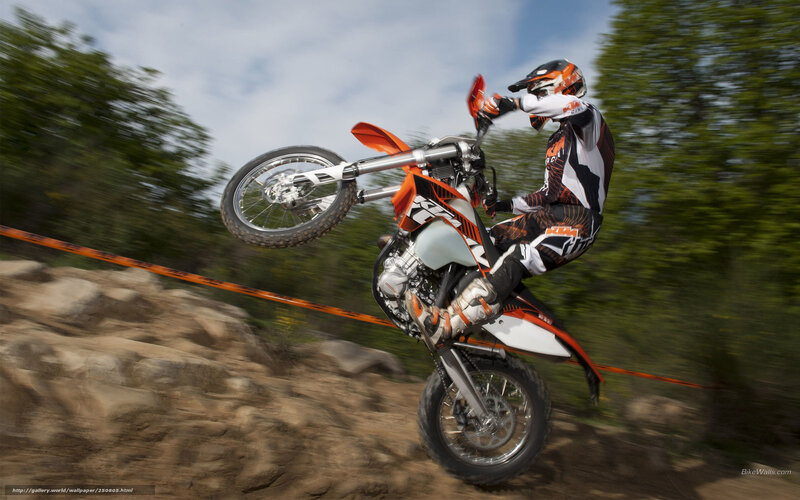 Motorcycle rider on dirt bike