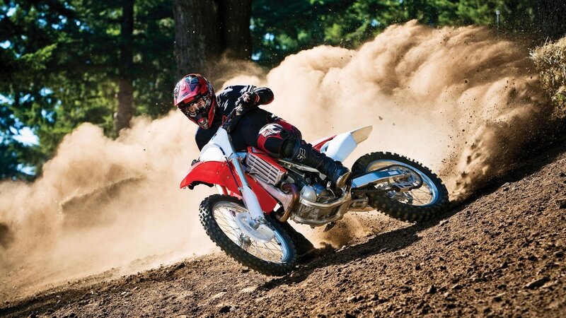 Motorcycle Rider on Dirt — Brown, Dynamic
