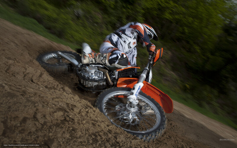 Motorcycle Rider on Dirt — Orange, Dynamic, Afternoon, Photograph, Dirt Track