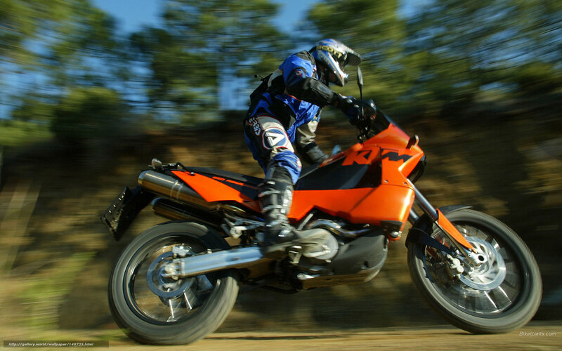 Motorcycle Rider on Dirt — Orange, Dynamic, Afternoon