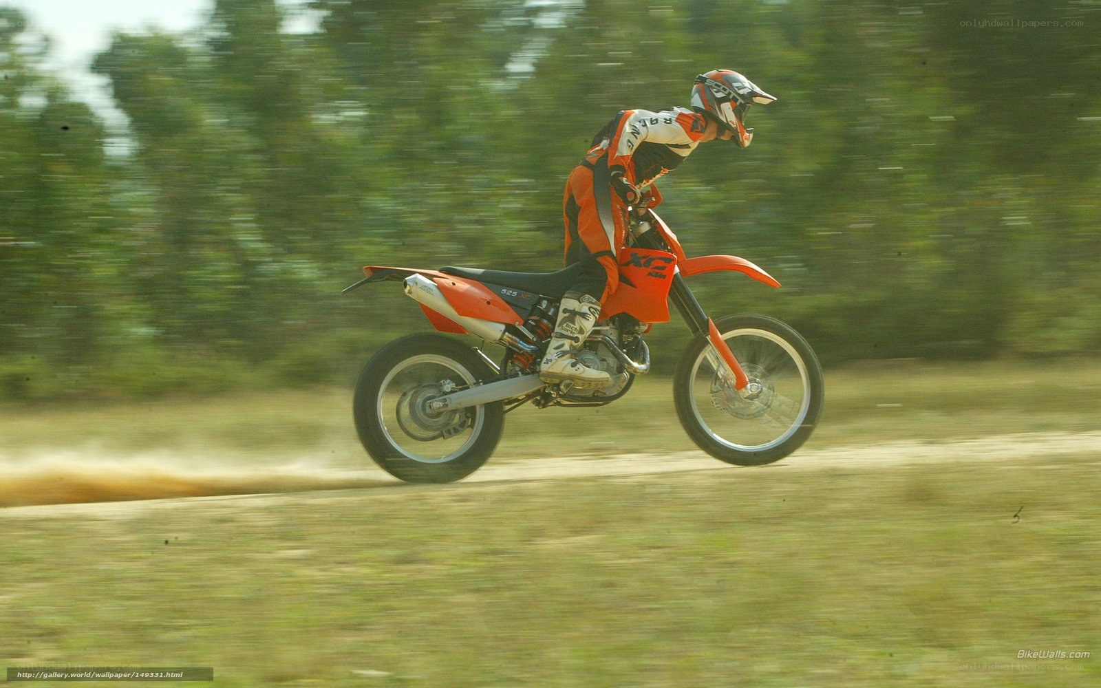 motorcycle rider on dirt track