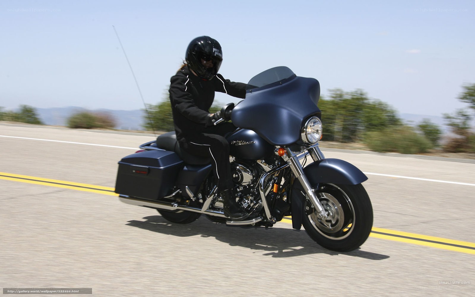 motorcycle rider on highway