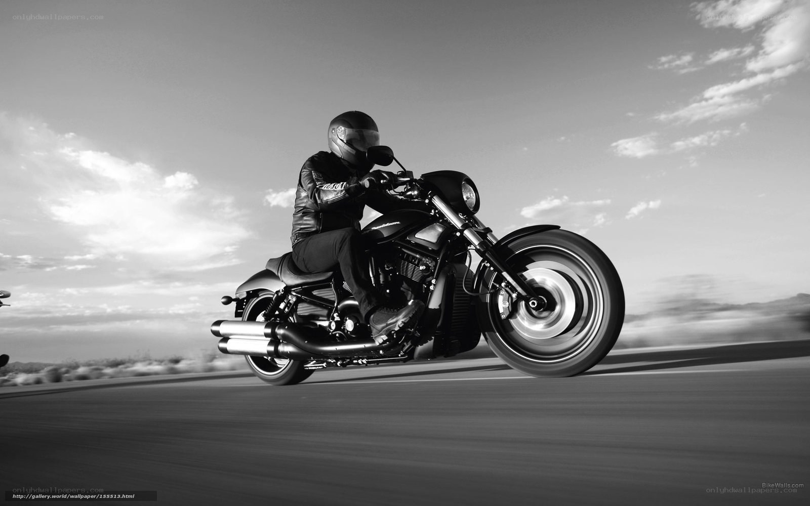 motorcycle rider on open road