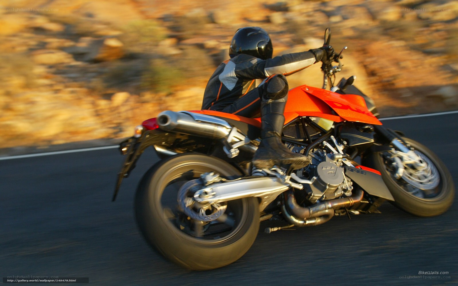 motorcycle rider on road