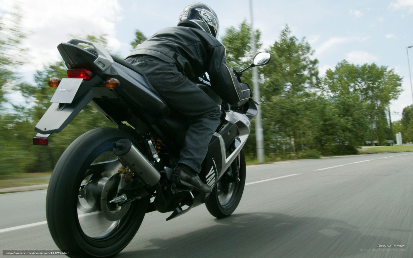 motorcycle rider on road