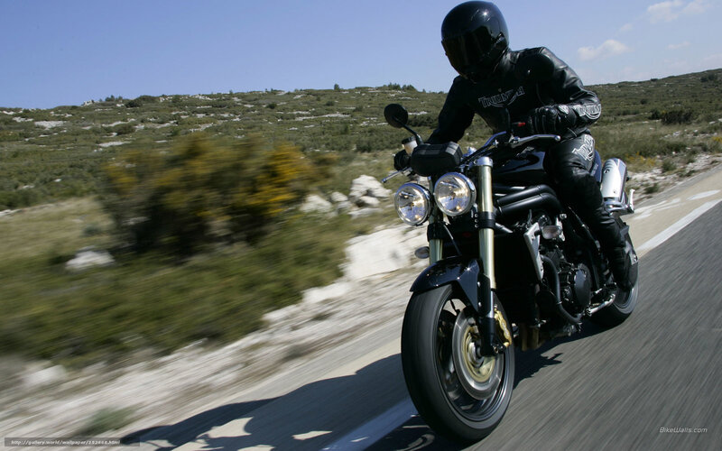 Motorcycle Rider on Road — Black, Dynamic, Afternoon, Photograph, Helmet, Hills