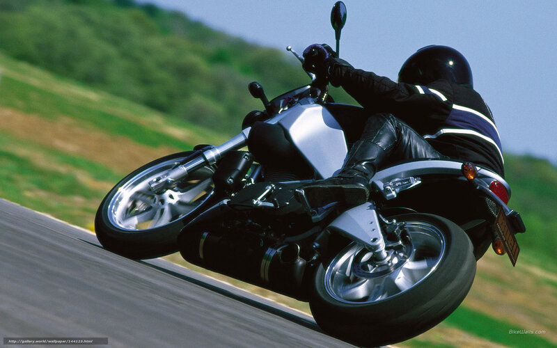 Motorcycle Rider on Road — Black, Dynamic, Afternoon, Photograph, Helmet
