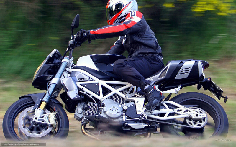 Motorcycle Rider on Road — Black, Dynamic, Afternoon, Photograph, Helmet, Trees