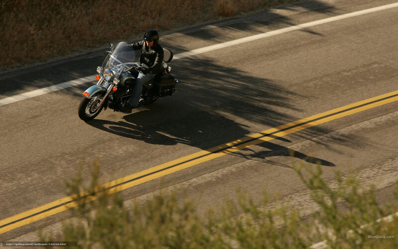 Motorcycle Rider on Road — Gray