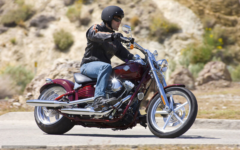 Motorcycle Rider on Road — Maroon