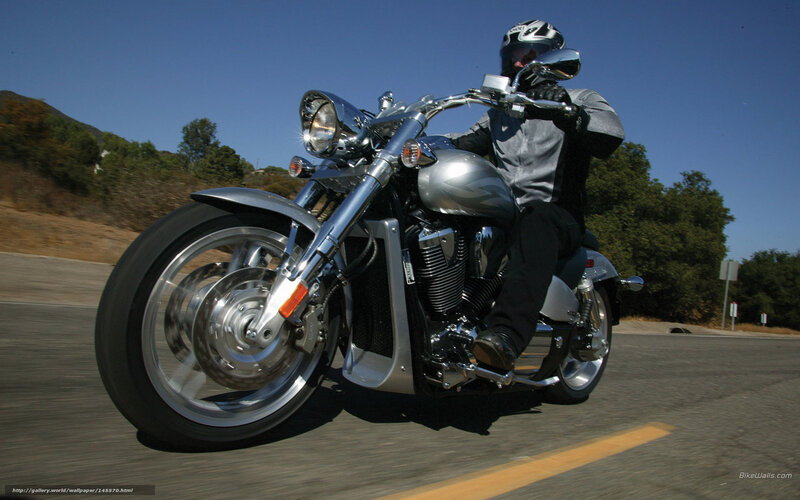 Motorcycle Rider on Road — Silver, Dynamic