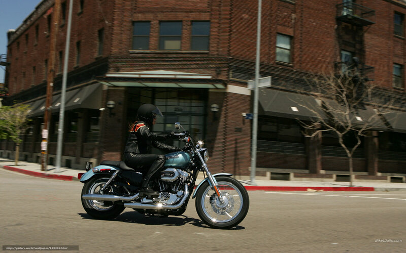 Motorcycle Rider on Street — Black, Calm