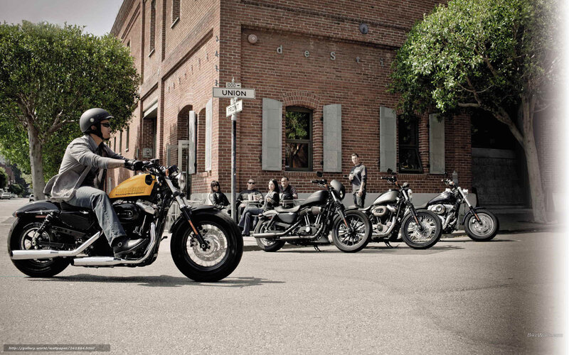 Motorcycle Rider on Street — Black, Urban