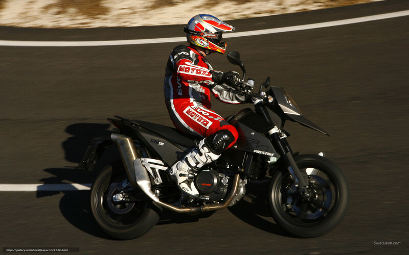 Motorcycle rider on track