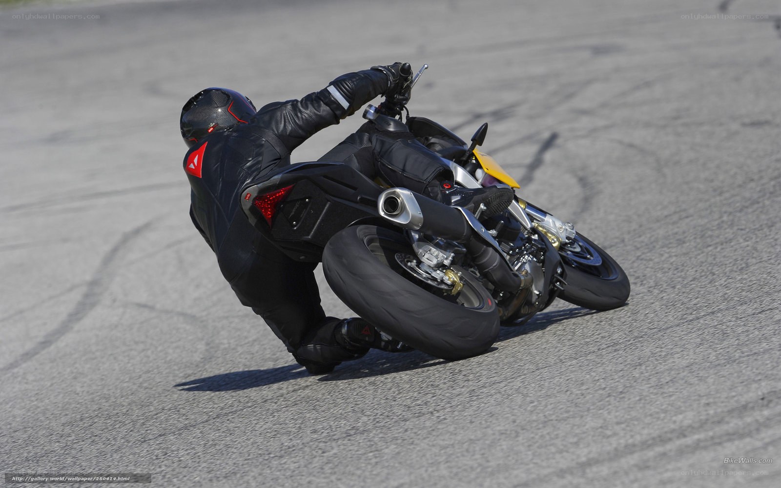 motorcycle rider on track