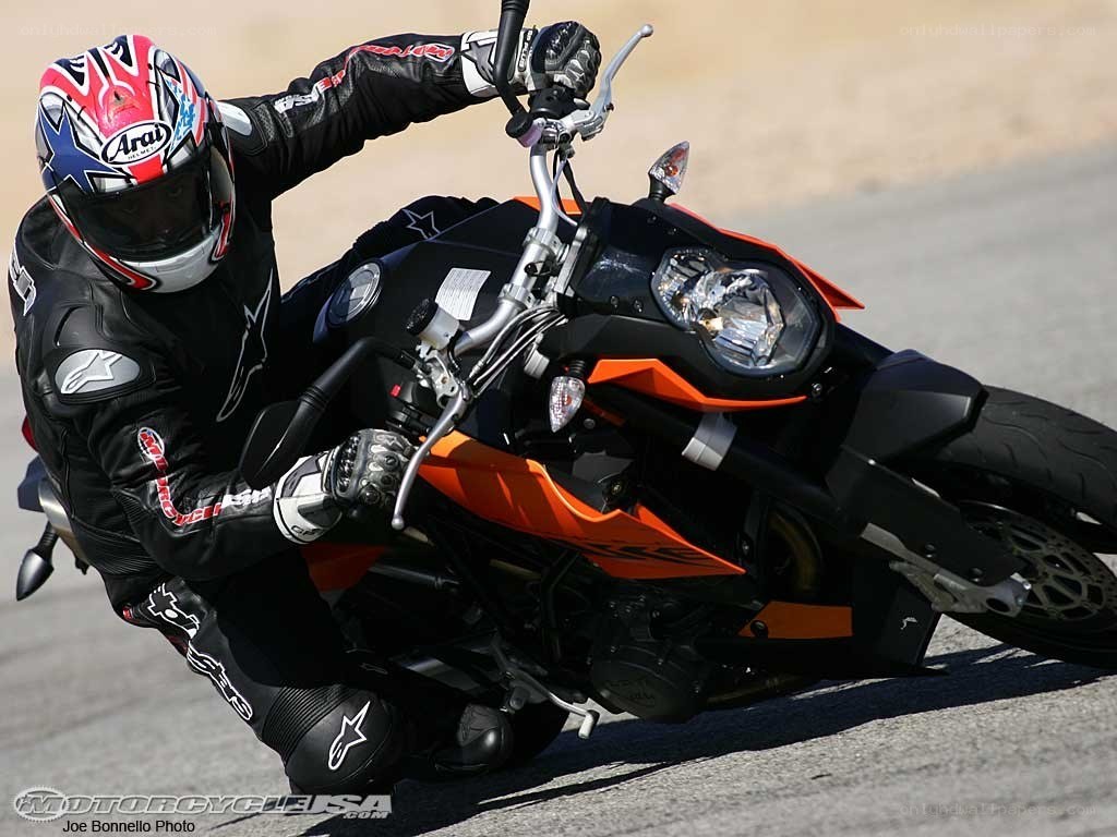 Motorcycle rider on track