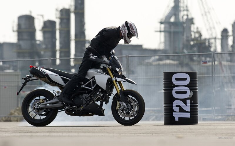 motorcycle rider on track