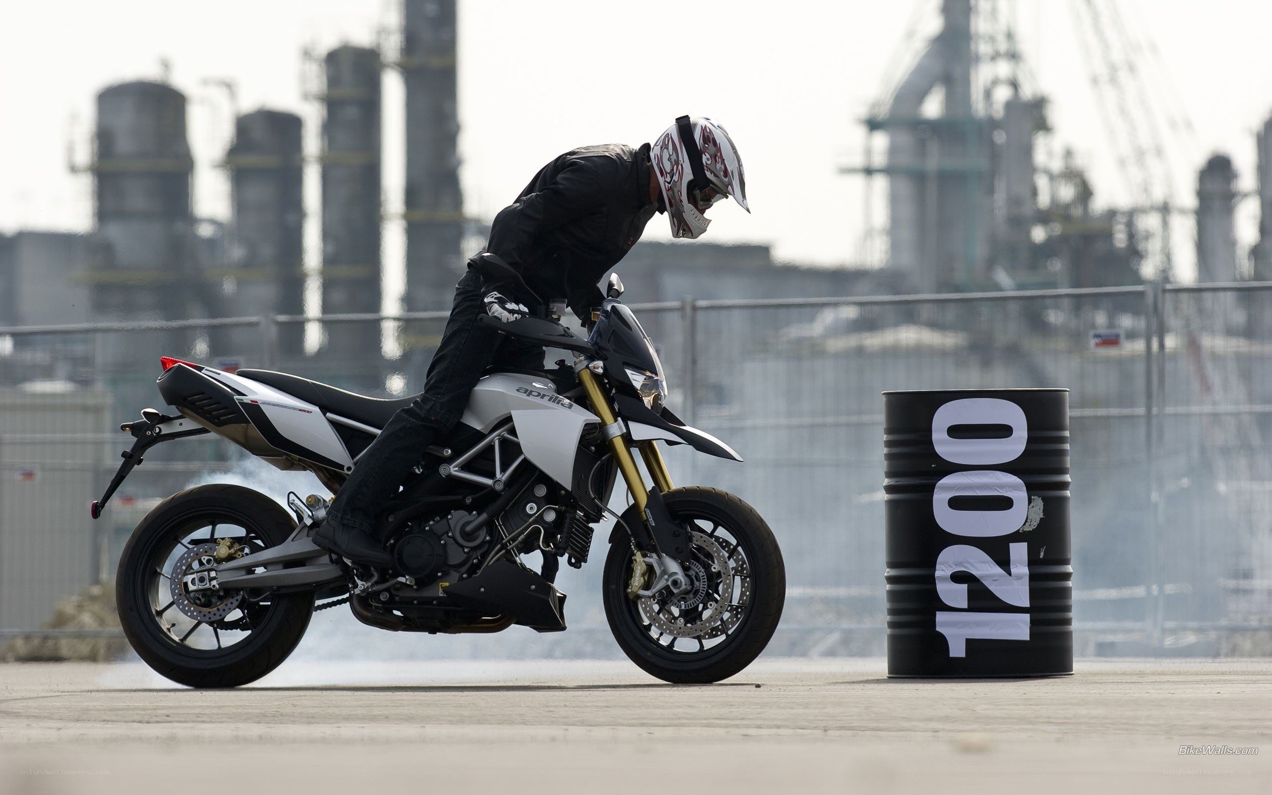 motorcycle rider on track