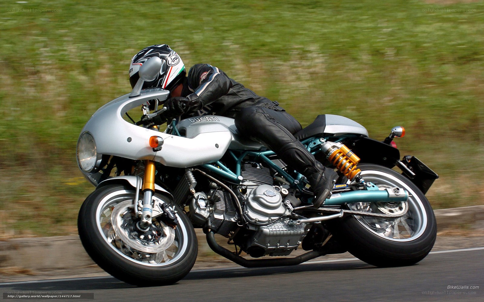 motorcycle rider on track
