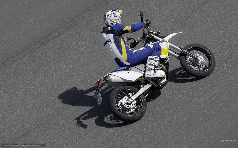 Motorcycle Rider on Track — Blue
