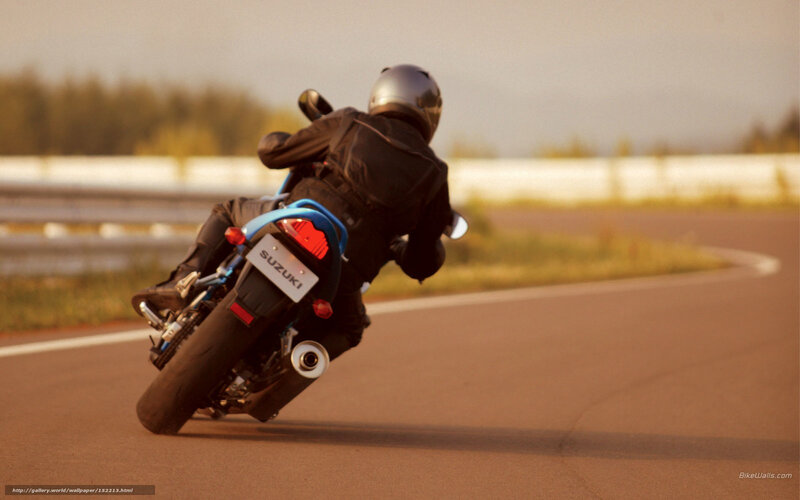 Motorcycle Rider on Track — Brown
