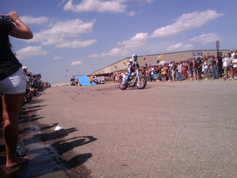Motorcycle Rider on Track — Gray