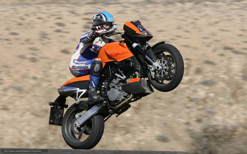 Motorcycle Rider on Track — Orange, Dynamic, Afternoon