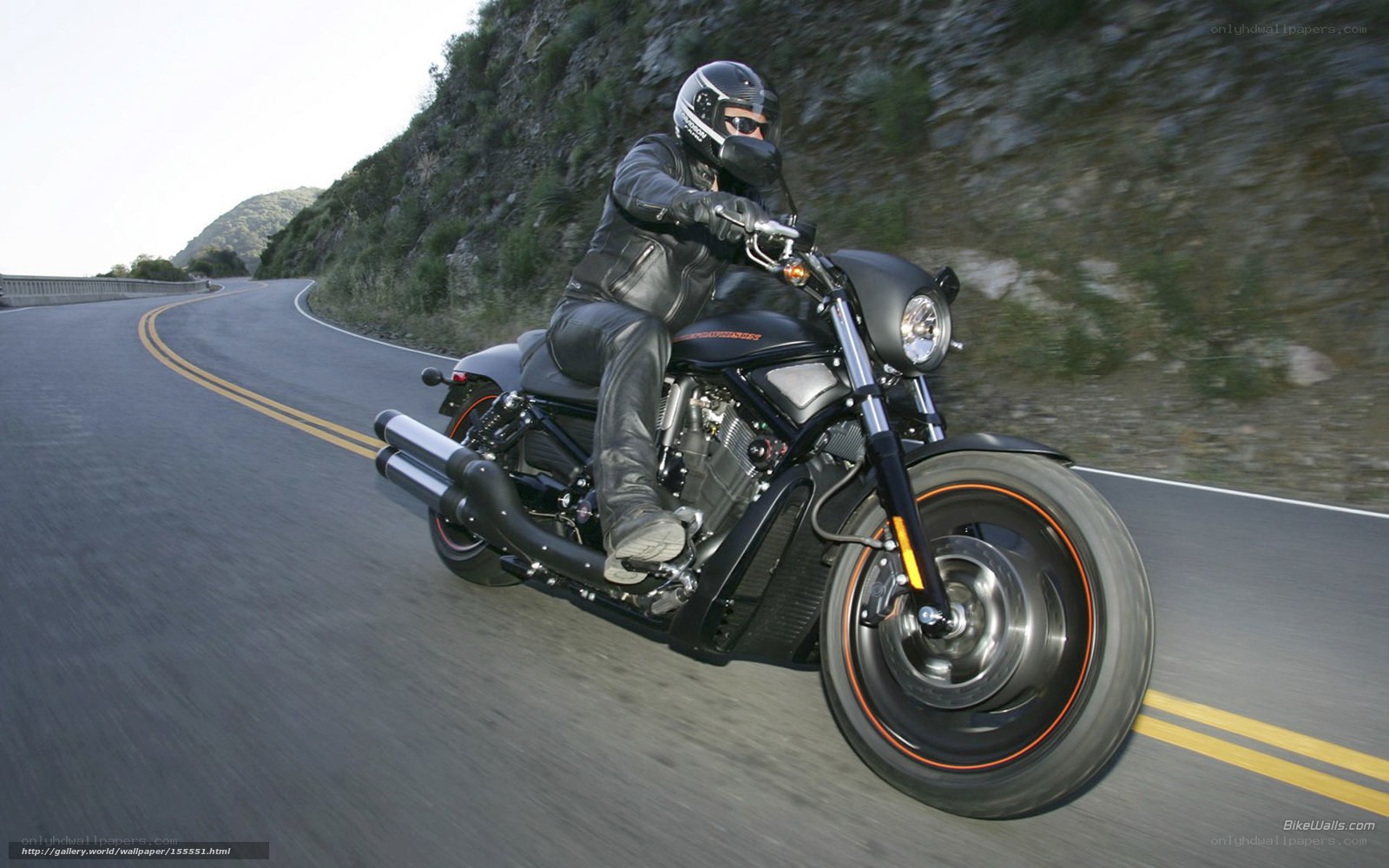 motorcycle rider on winding road