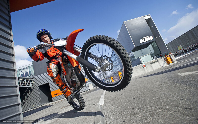 Motorcycle rider performing stunt