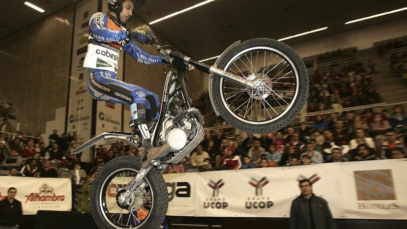 Motorcycle Rider Performing Stunt — Black, Dynamic, Photograph