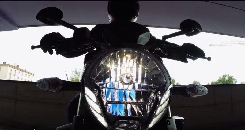 Motorcycle Rider Silhouette — Black