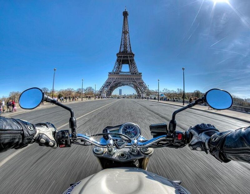 Motorcycle Rider View