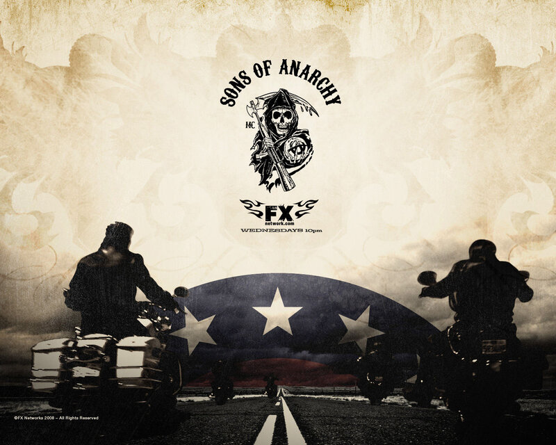 Motorcycle Riders on Road — Black, Dramatic