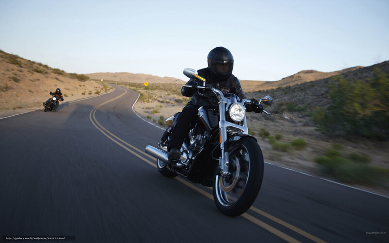 Motorcycle Riders on Road — Black